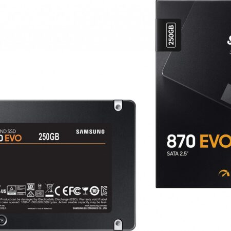 SAMSUNG 870 EVO 250GB 2.5 Inch SATA III Internal SSD (MZ-77E250B/AM)