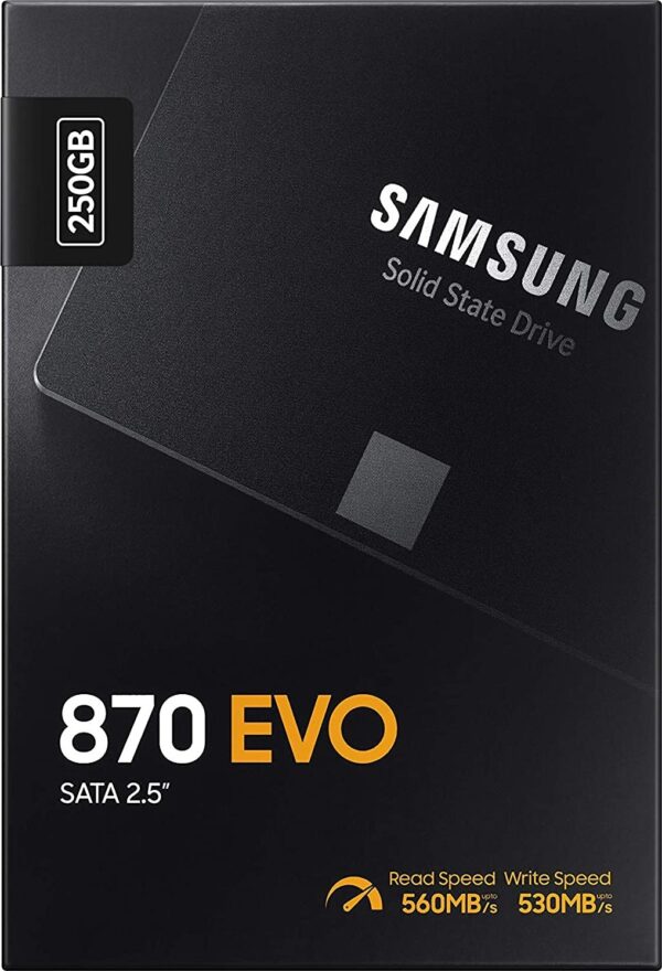 SAMSUNG 870 EVO 250GB 2.5 Inch SATA III Internal SSD (MZ-77E250B/AM) - Image 4